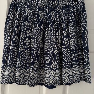 Vince Camuto Navy and White Skirt
